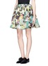 Front View - Click To Enlarge - MS MIN - Printed full flare silk skirt
