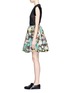 Figure View - Click To Enlarge - MS MIN - Printed full flare silk skirt