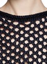 Detail View - Click To Enlarge - T BY ALEXANDER WANG - Nylon tape open-knit long-sleeve sweater