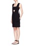 Figure View - Click To Enlarge - T BY ALEXANDER WANG - Bandeau insert V-neck dress 