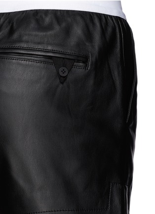 Detail View - Click To Enlarge - T BY ALEXANDER WANG - Matte leather shorts