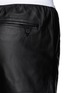 Detail View - Click To Enlarge - T BY ALEXANDER WANG - Matte leather shorts