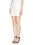 Front View - Click To Enlarge - T BY ALEXANDER WANG - Off-centre front slit skirt