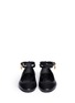 Figure View - Click To Enlarge - ALEXANDER MCQUEEN - Skull ankle strap leather ballerina flats