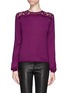 Main View - Click To Enlarge - EMILIO PUCCI - Lace yoke wool sweater