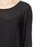 Detail View - Click To Enlarge - VINCE - Mesh insert dolman sleeve top
