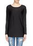 Main View - Click To Enlarge - VINCE - Mesh insert dolman sleeve top