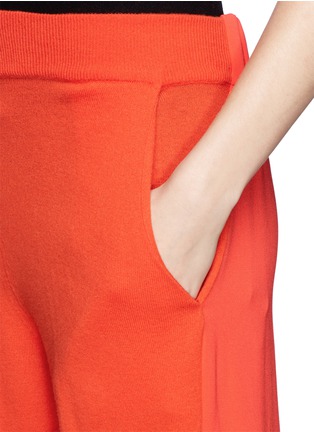 Detail View - Click To Enlarge - STELLA MCCARTNEY - Cady back wool knit jogging pants