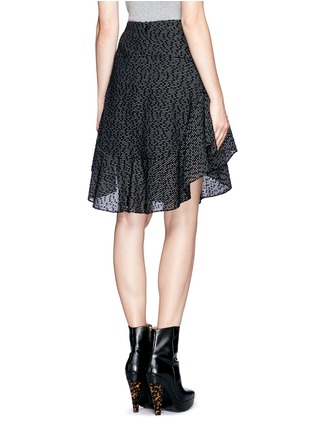 Back View - Click To Enlarge - CHLOÉ - Ruffle wool-blend skirt