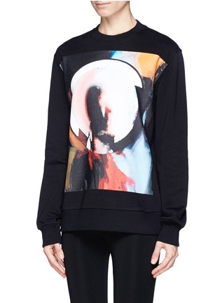 Front View - Click To Enlarge - GIVENCHY - Madonna halo print sweatshirt