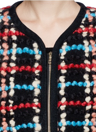 Detail View - Click To Enlarge - CHLOÉ - Cropped wool plaid bolero