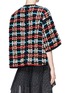 Back View - Click To Enlarge - CHLOÉ - Cropped wool plaid bolero