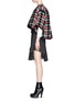 Figure View - Click To Enlarge - CHLOÉ - Cropped wool plaid bolero