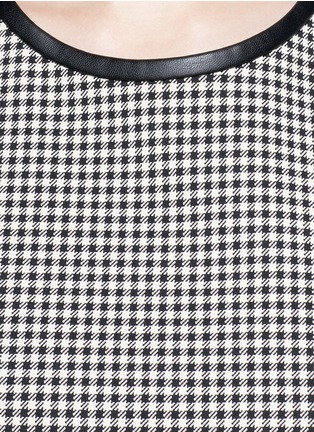 Detail View - Click To Enlarge - STELLA MCCARTNEY - Tina houndstooth boxy stretch top