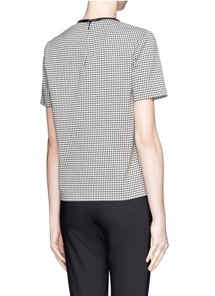 Back View - Click To Enlarge - STELLA MCCARTNEY - Tina houndstooth boxy stretch top