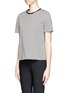 Front View - Click To Enlarge - STELLA MCCARTNEY - Tina houndstooth boxy stretch top