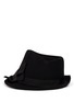 Main View - Click To Enlarge - ARMANI COLLEZIONI - Grosgrain bow wool felt fedora hat