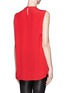 Back View - Click To Enlarge - GIVENCHY - Drape tie knot silk top