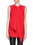 Main View - Click To Enlarge - GIVENCHY - Drape tie knot silk top