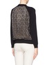 Back View - Click To Enlarge - CHLOÉ - Eyelet cardigan