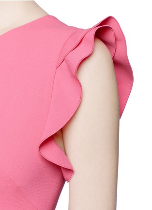 Detail View - Click To Enlarge - EMILIO PUCCI - Ruffle sleeve ruche dress