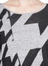 Detail View - Click To Enlarge - STELLA MCCARTNEY - Dogstooth graphic top 