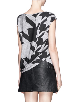 Back View - Click To Enlarge - STELLA MCCARTNEY - Dogstooth graphic top 