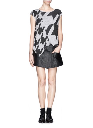 Figure View - Click To Enlarge - STELLA MCCARTNEY - Dogstooth graphic top 