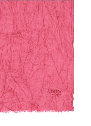 Detail View - Click To Enlarge - ARMANI COLLEZIONI - Crinkle modal wool scarf