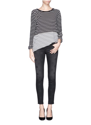 Figure View - Click To Enlarge - STELLA MCCARTNEY - Polka dot cropped jeans