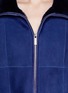 Detail View - Click To Enlarge - ARMANI COLLEZIONI - Zip shearling coat