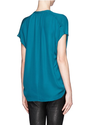 Back View - Click To Enlarge - VINCE - V-neck silk blouse