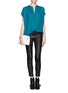 Figure View - Click To Enlarge - VINCE - V-neck silk blouse