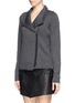 Front View - Click To Enlarge - VINCE - Wool knit zip jacket 