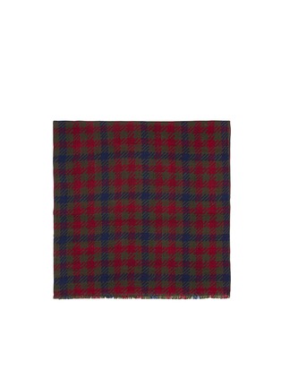 Main View - Click To Enlarge - FRANCO FERRARI - Plaid wool-silk scarf