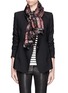 Figure View - Click To Enlarge - FRANCO FERRARI - Tie dye silk and wool double face loop scarf