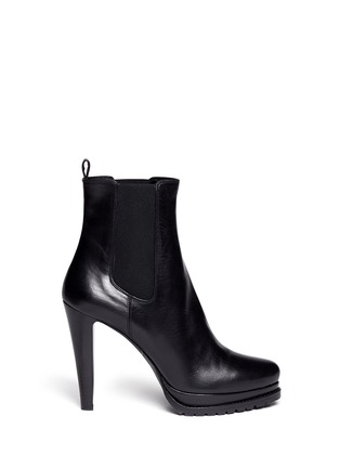 Giorgio Armani - Leather High-heel Boots | Women | Lane Crawford
