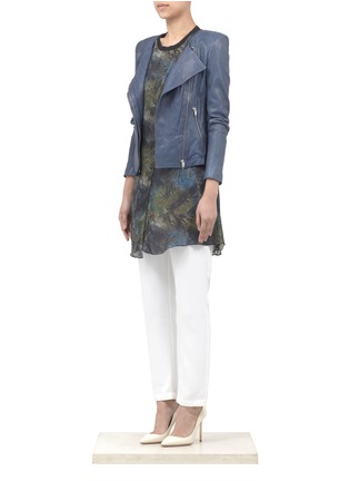 Figure View - Click To Enlarge - THEYSKENS' THEORY - 'Jarde' button-front leather jacket