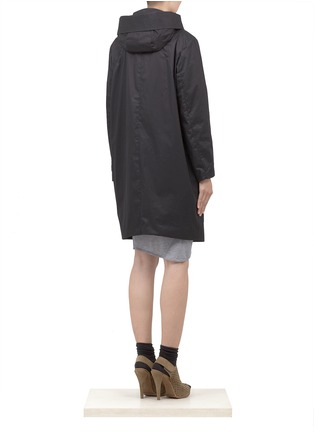 Back View - Click To Enlarge - HELMUT LANG - Hooded trench coat