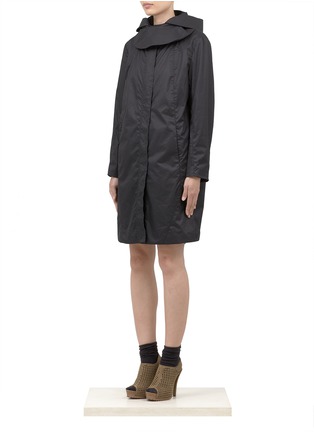 Front View - Click To Enlarge - HELMUT LANG - Hooded trench coat