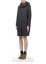 Front View - Click To Enlarge - HELMUT LANG - Hooded trench coat