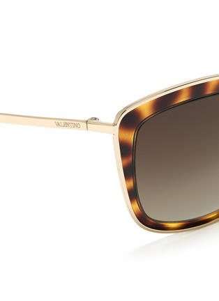 Detail View - Click To Enlarge - VALENTINO GARAVANI - Metal-rim square-frame sunglasses