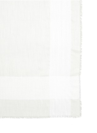 Detail View - Click To Enlarge - FRANCO FERRARI - Lurex border cashmere-silk scarf