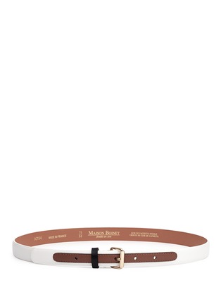 Main View - Click To Enlarge - MAISON BOINET - Contrast panel leather belt