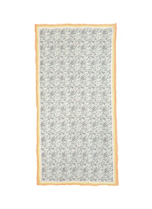 Detail View - Click To Enlarge - FALIERO SARTI - Multi-colour border house print cotton scarf