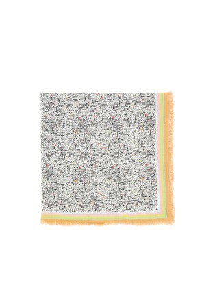 Main View - Click To Enlarge - FALIERO SARTI - Multi-colour border house print cotton scarf