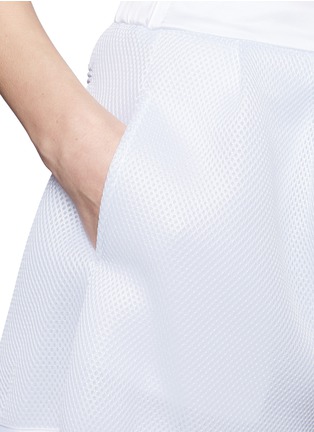 Detail View - Click To Enlarge - MAJE - 'Feufollet' neoprene mesh shorts