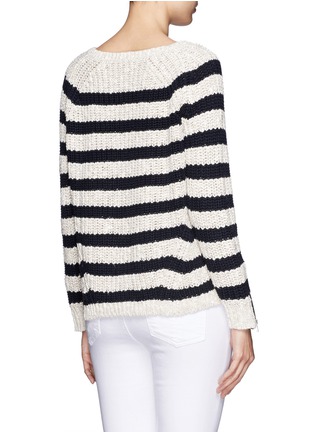 Back View - Click To Enlarge - MAJE - Faveur wide stripe sweater
