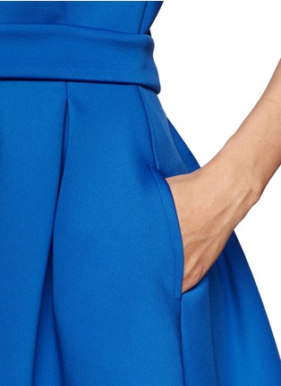 Detail View - Click To Enlarge - MAJE - Edwige zip front neoprene fit-and-flare dress