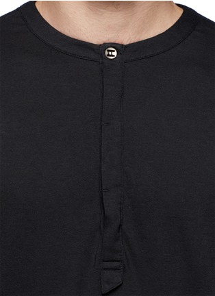 Detail View - Click To Enlarge - HELMUT LANG - Metallic button Henley T-shirt